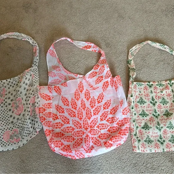 Set of Three Free People Tote Bags - Picture 5 of 9